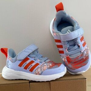 Adidas Kids' Light Blue and Orange Sneakers Moana Cloudfoam